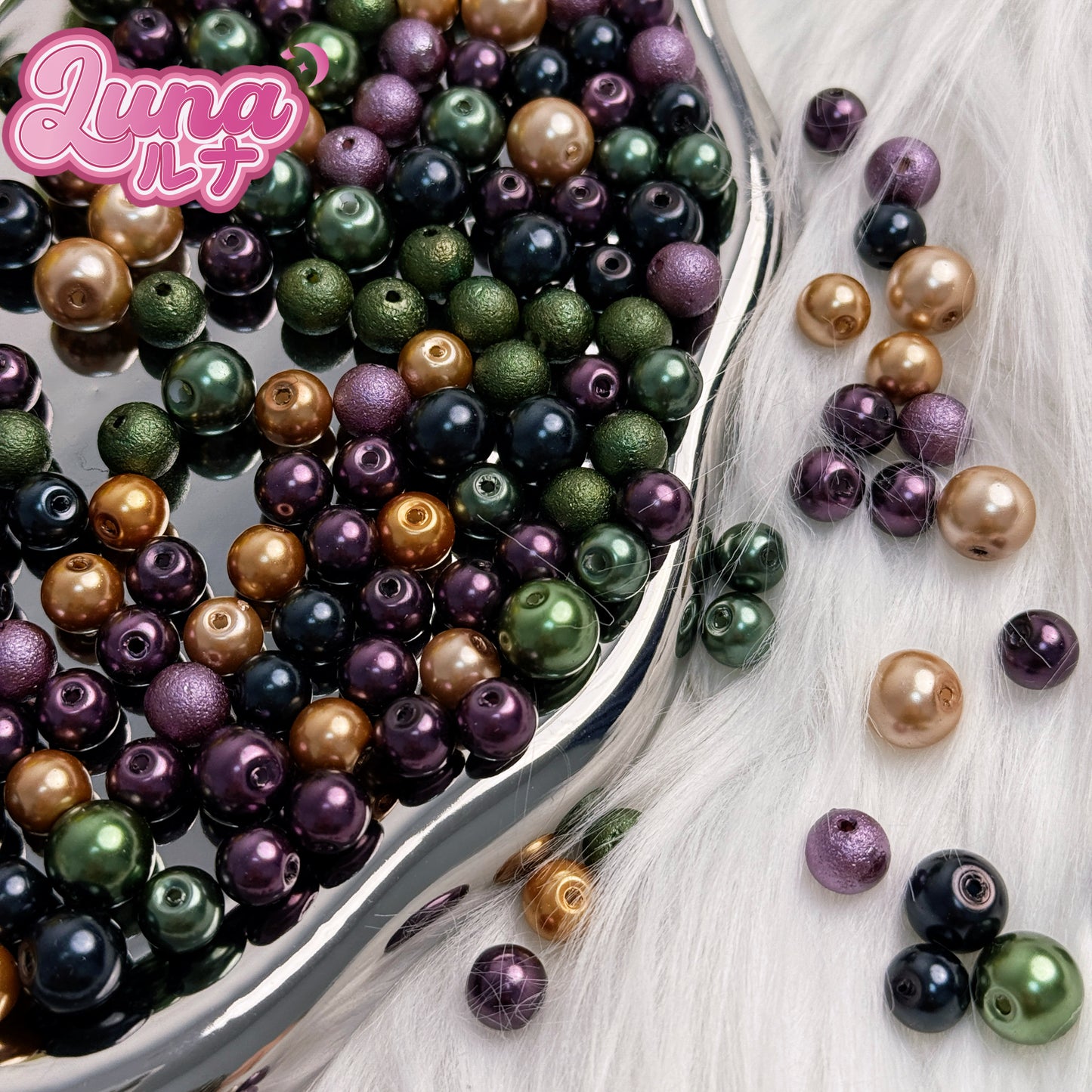 新作『B097』 静か森 高品質琉璃真珠 size:8mm,10mm