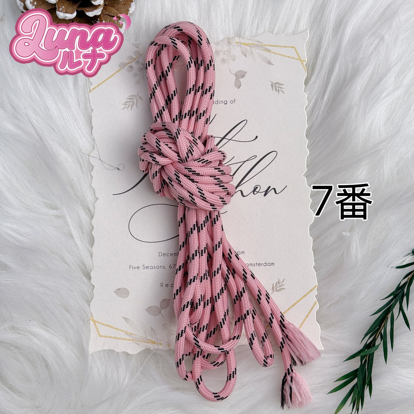 『F008』Miu同じポリエステルコード Size:5mm(5M)