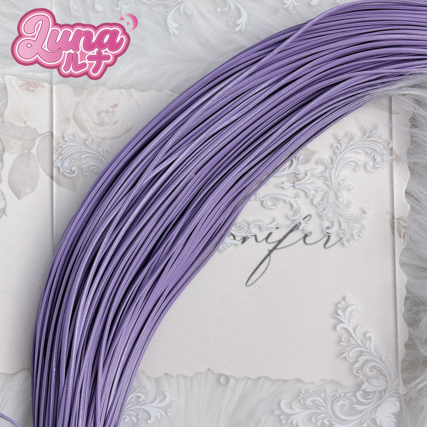 『F021』【紐】 光沢感レザーコード size:2mm