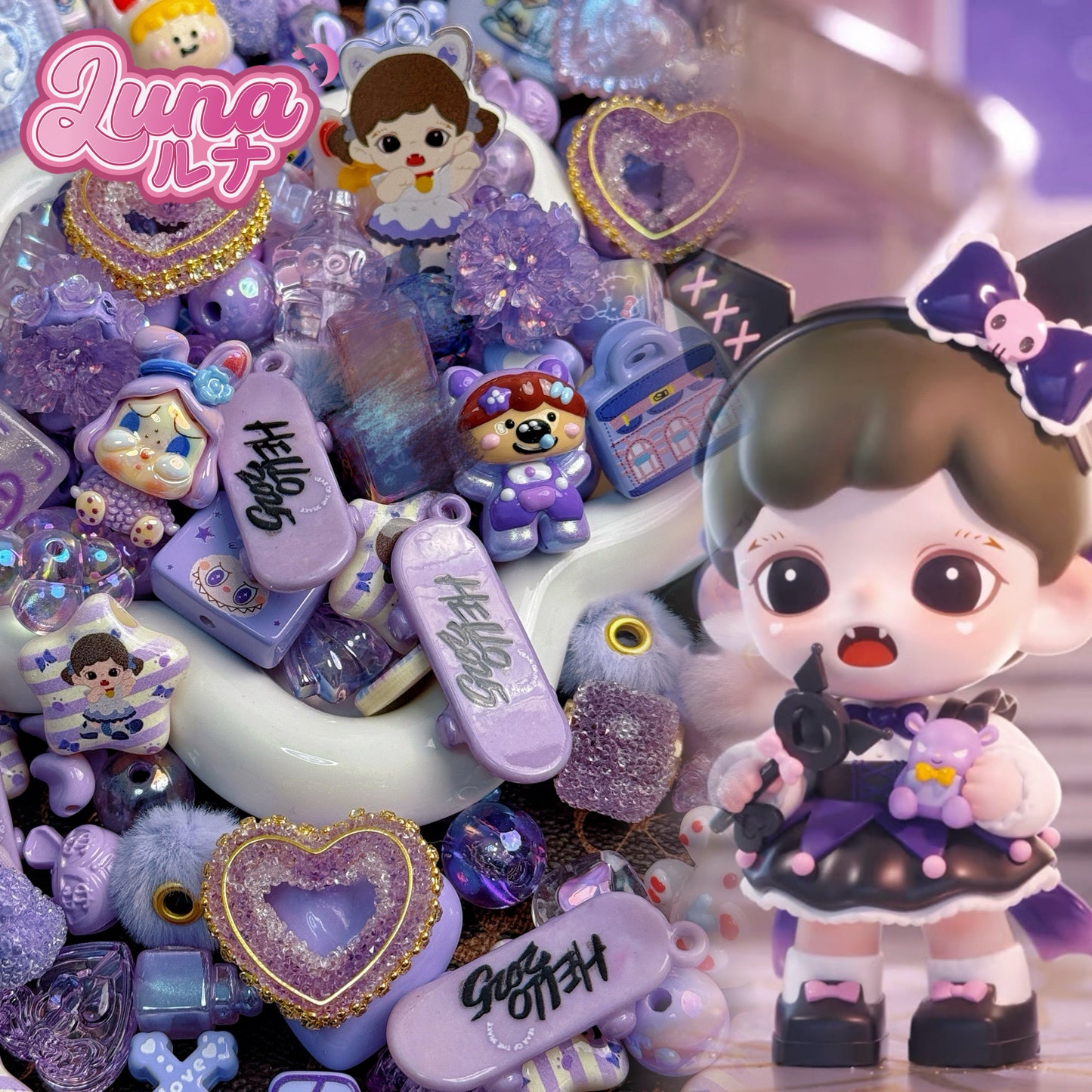 新作『B129』紫莓の甘い心 (むらさきベリーのあまいこころ) 高品質アクリル