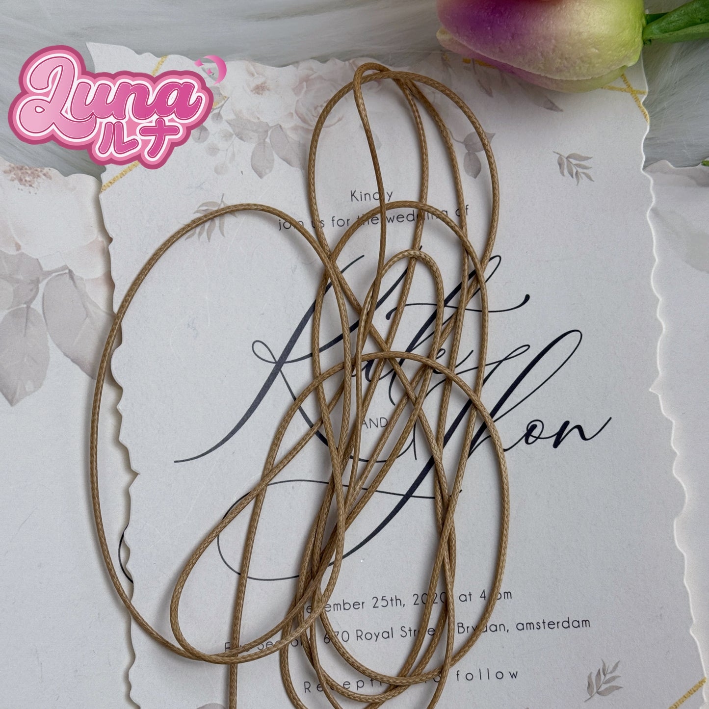 『F006』【紐】カラフルなワックスコード size:1.2mm 1.5mm