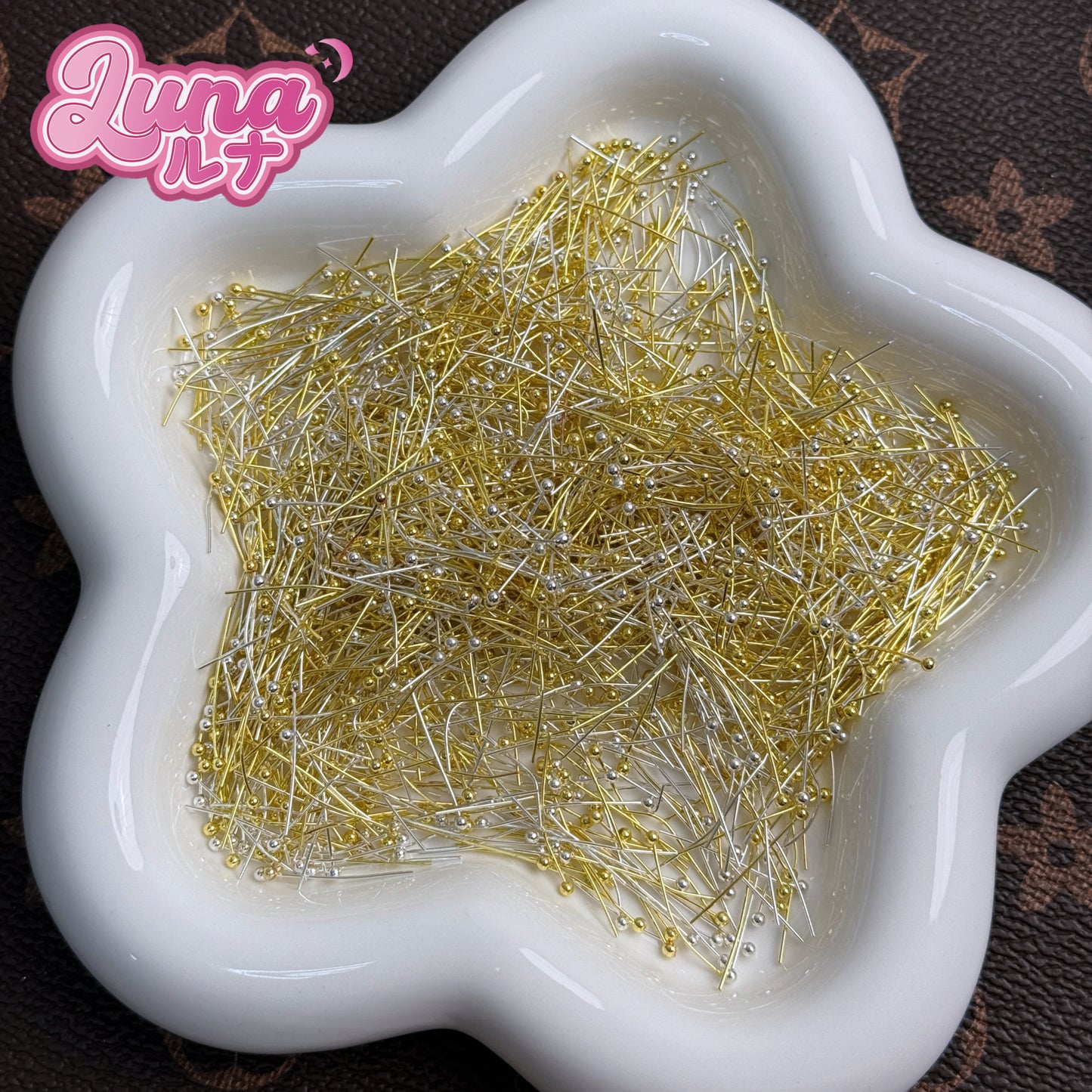 『C030』1.5mm*2cm マルピン ミックス