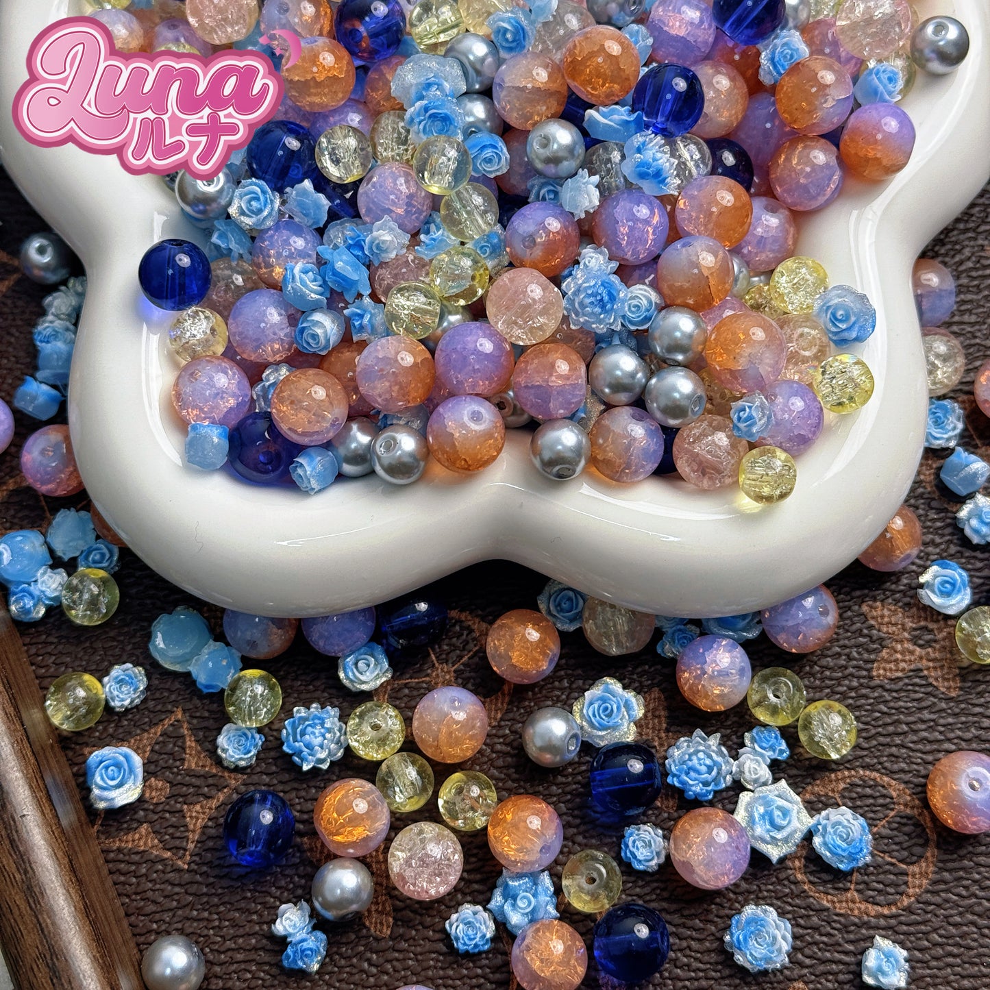 新作『B139』 紫青の夢境(しせいのむきょう)高品質琉璃size:8mm,10mm