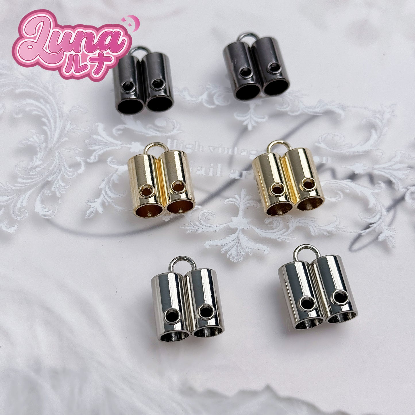 『C033』紐アクセサリー用の金具 合金製