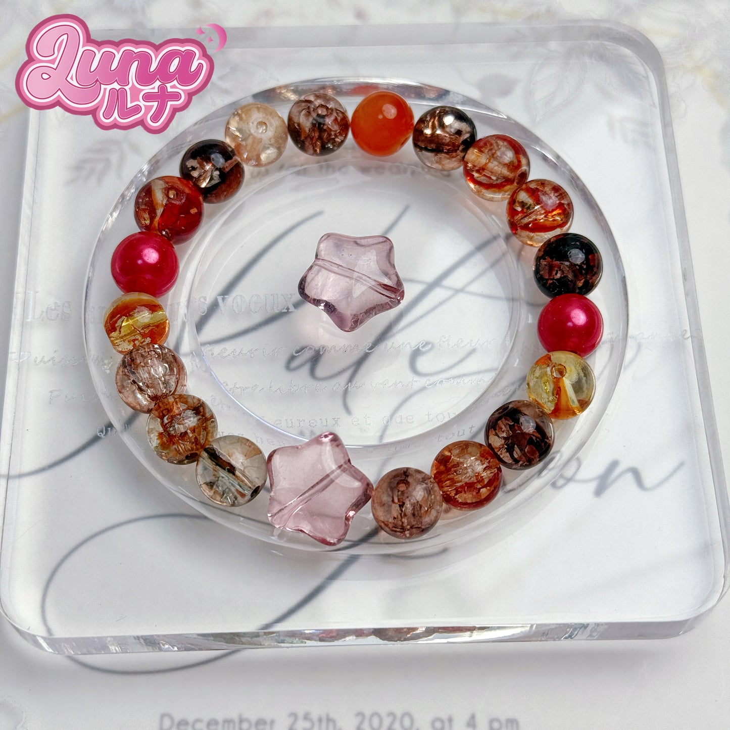 新作『L009 』 キャンディサンセット 高品質琉璃 size:10mm,12mm