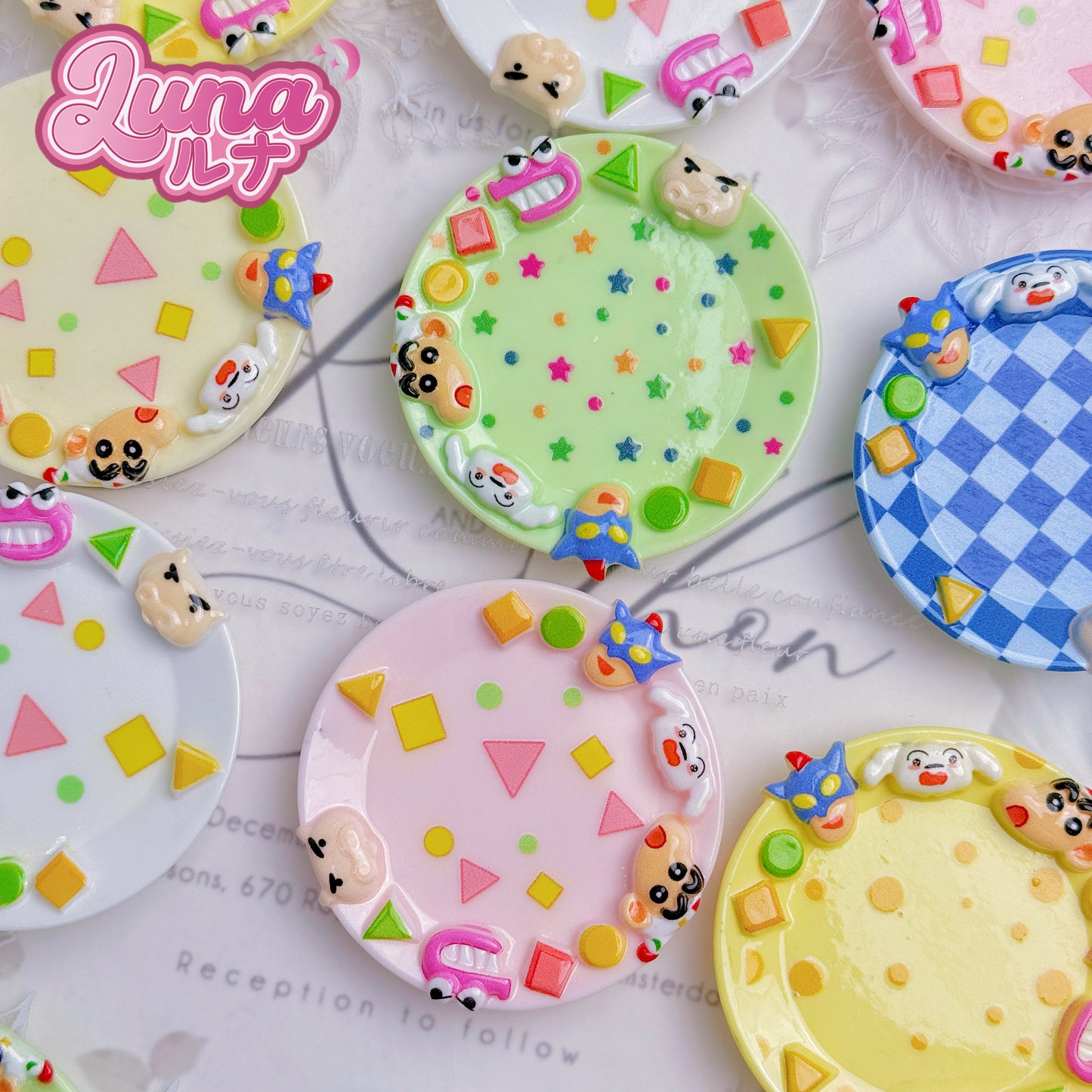 『F028』しんちゃんのおやつ皿 高品質レジン