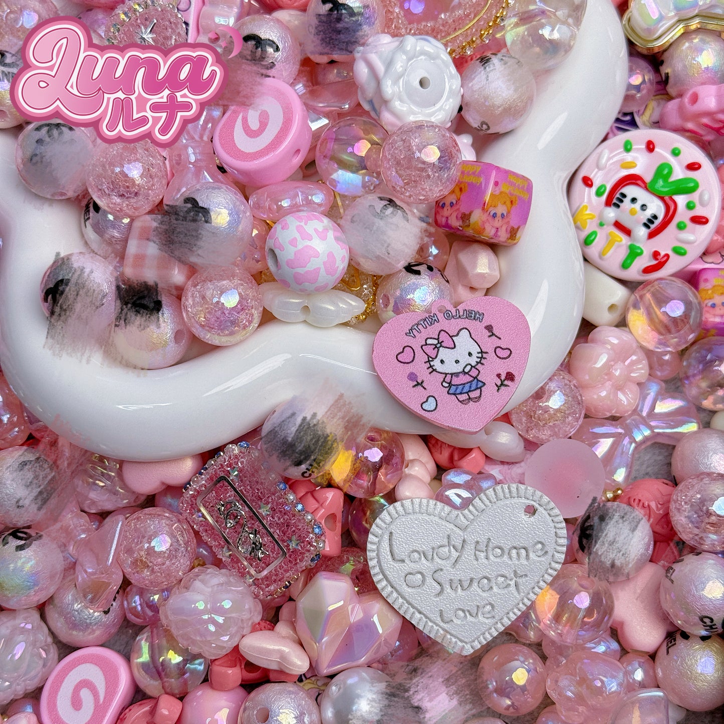 新作『B092』 ももいろドリーム 特注ロゴLogo! 高品質木製ビーズ 高品質アクリル