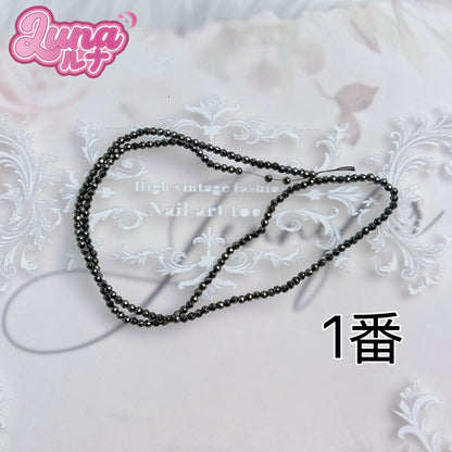 新作『M025』 踊りたくなる♪ディスコ風ゴールドビーズ 高品質アクリル