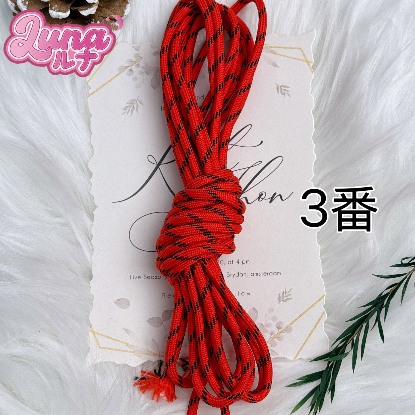 『F008』Miu同じポリエステルコード Size:5mm(5M)