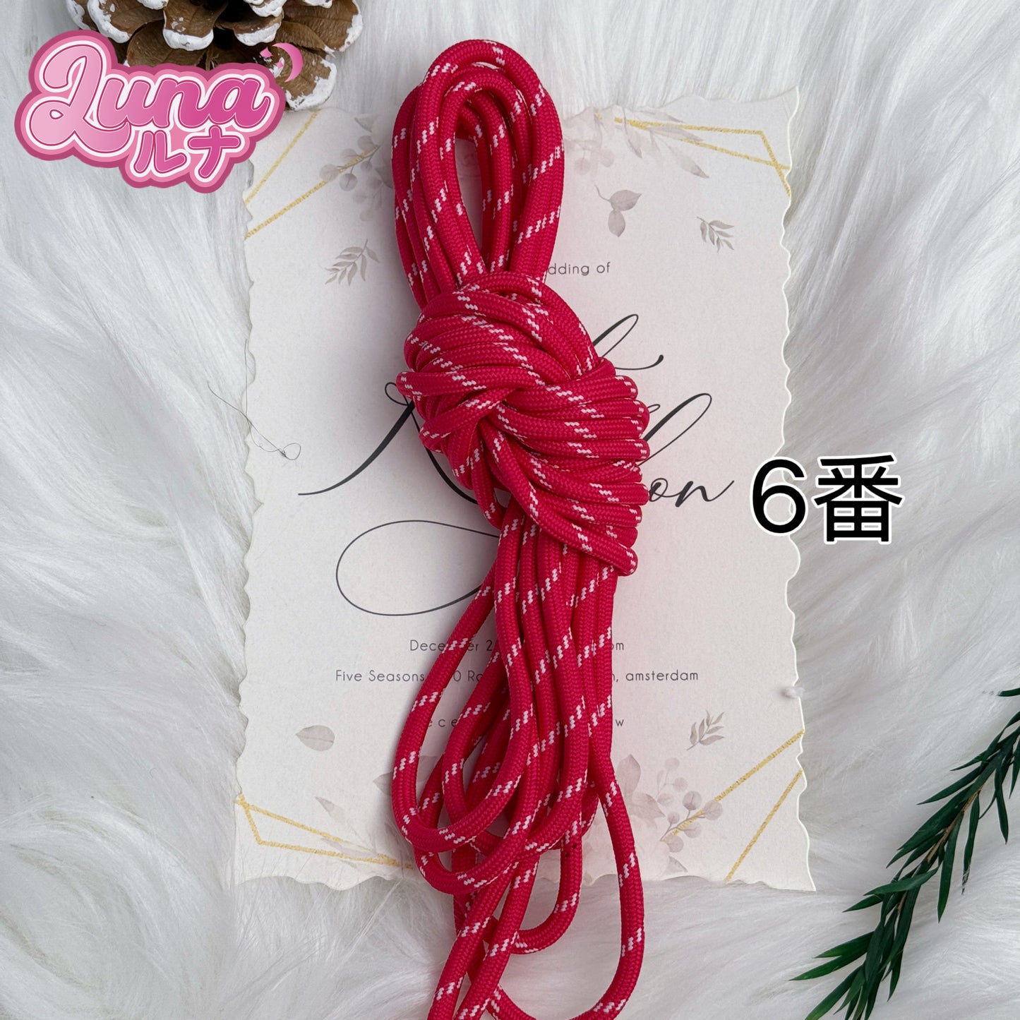 『F008』Miu同じポリエステルコード Size:5mm(5M)