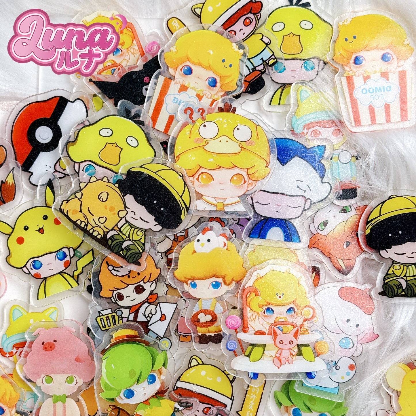 『Q022』Dimoo➡️6cm （ランダムパターン） アクリル
