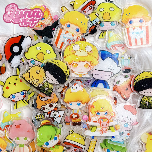 『Q022』Dimoo➡️6cm （ランダムパターン） アクリル