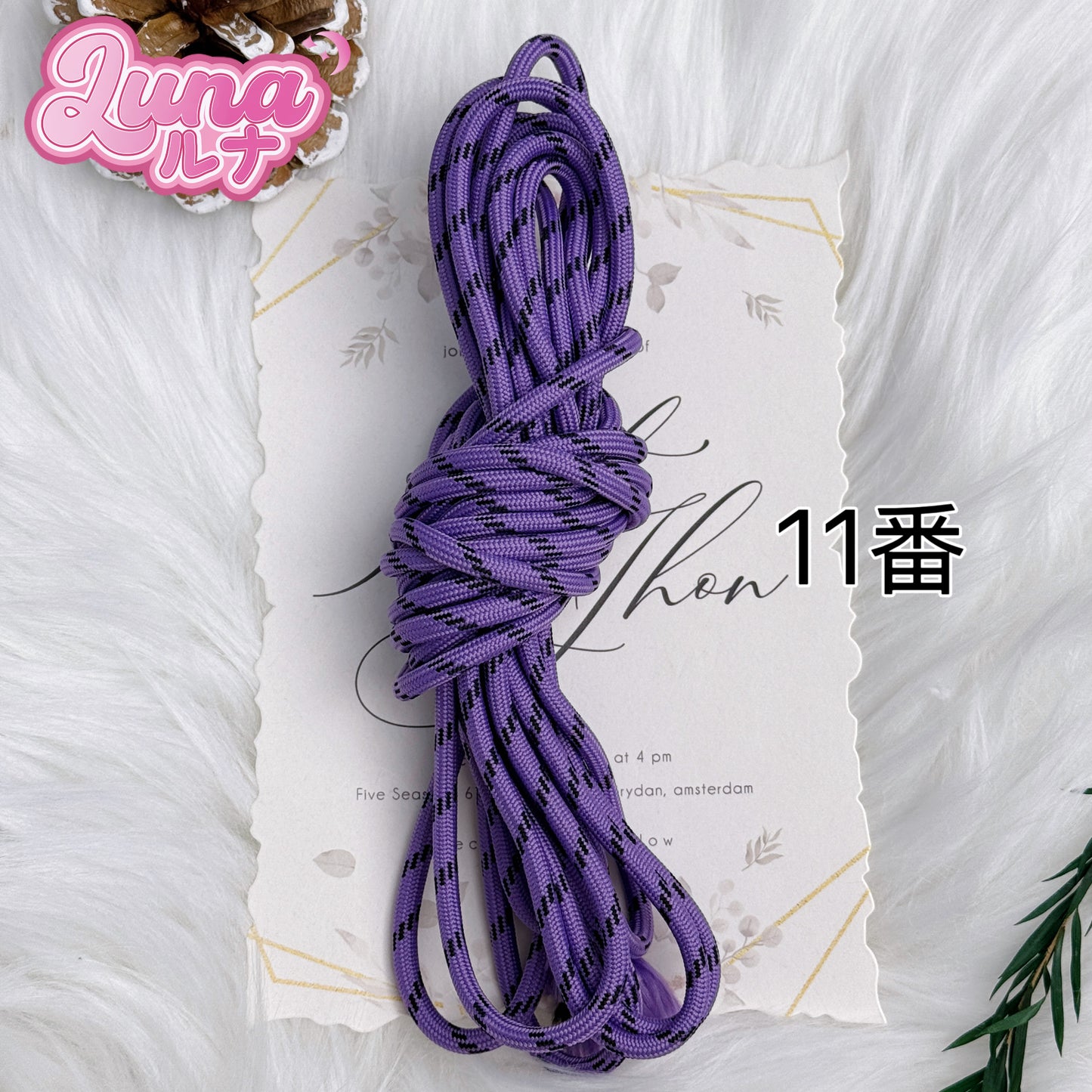『F008』Miu同じポリエステルコード Size:5mm(5M)