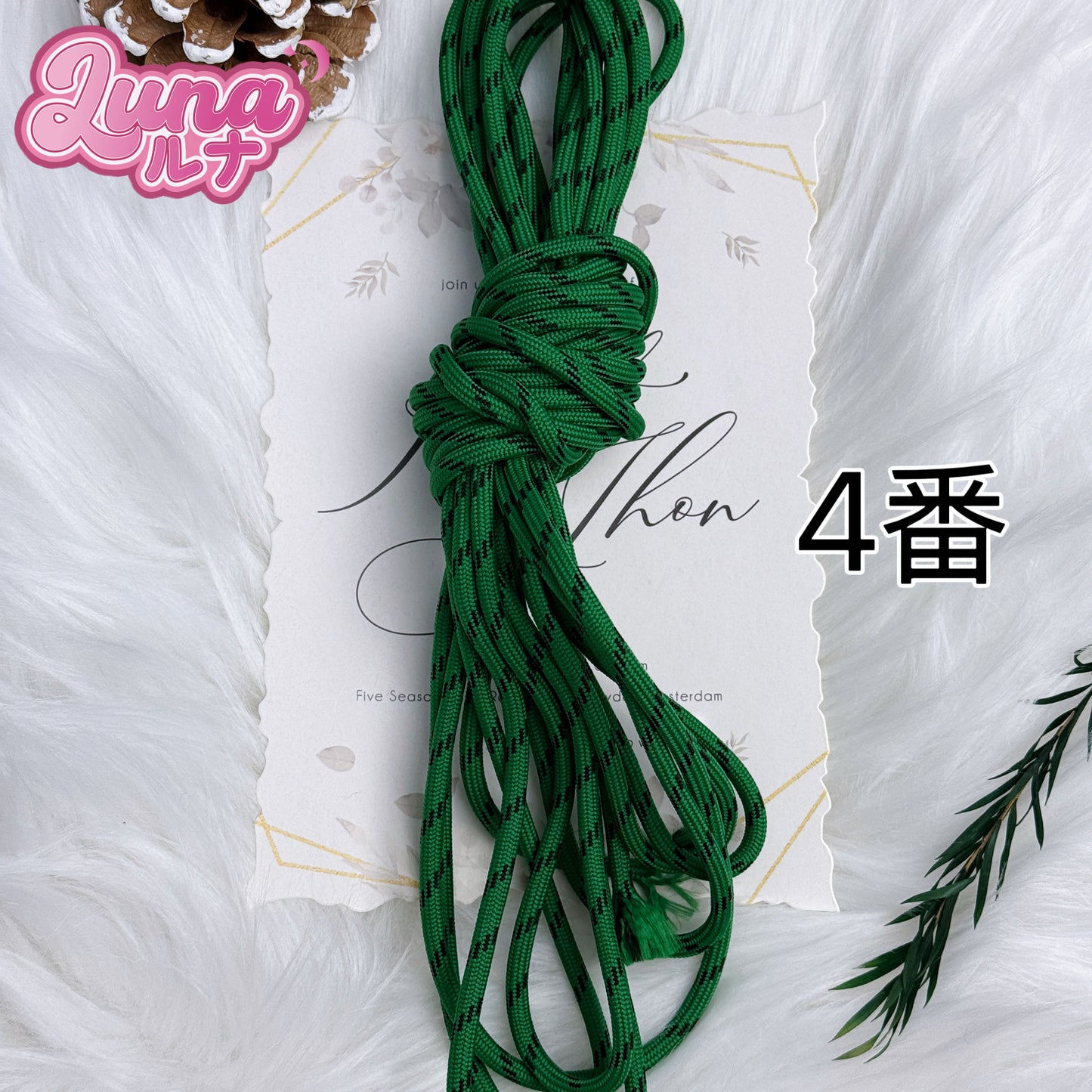 『F008』Miu同じポリエステルコード Size:5mm(5M)