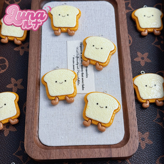 『F018』かわいい小さなパンのキーホルダー