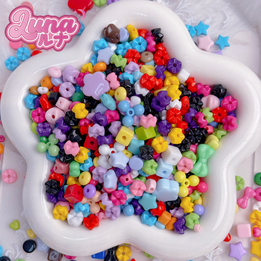 新作『M023』いろんな色のスペーサービーズ 高品質アクリル