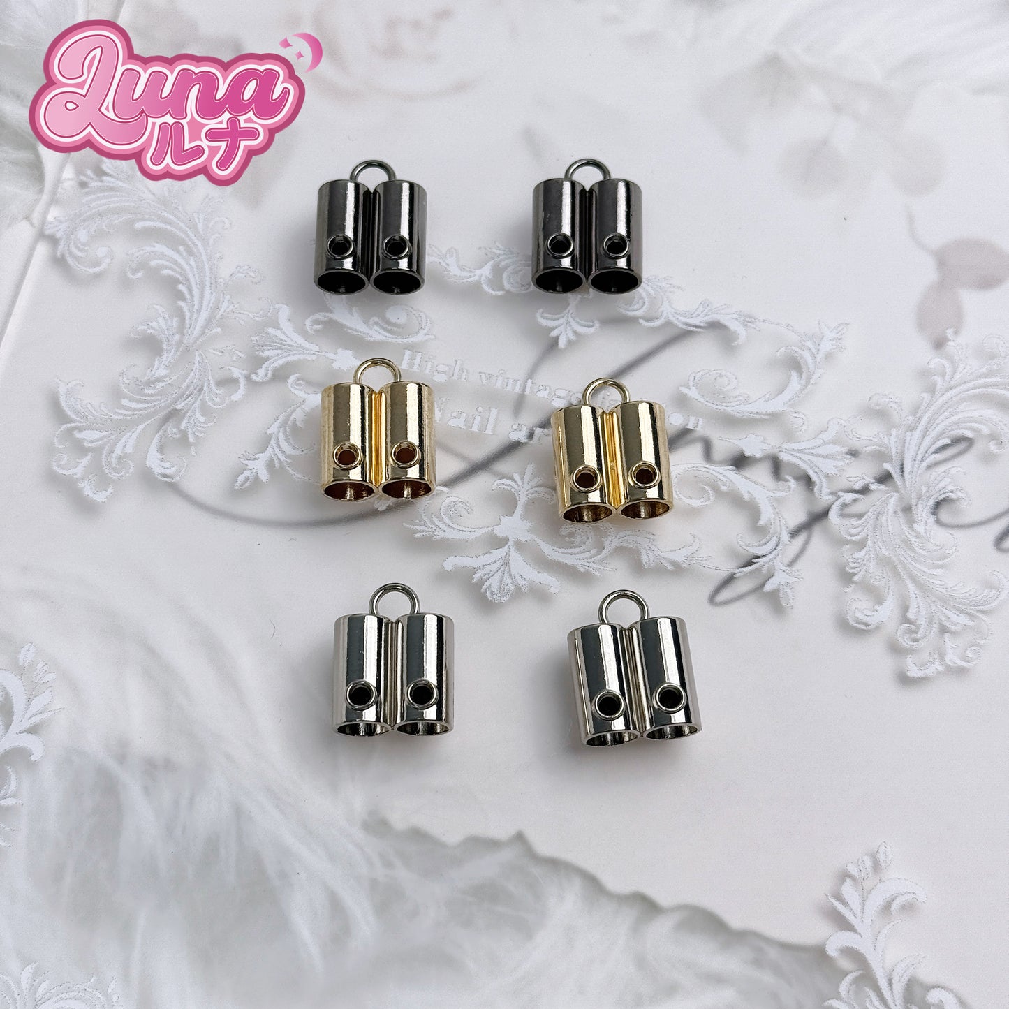 『C033』紐アクセサリー用の金具 合金製
