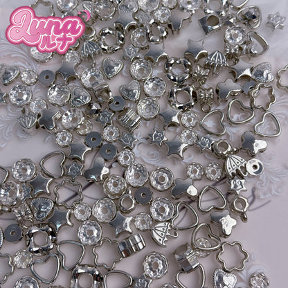 新作『M033』いろんな色のスペーサービーズ 高品質アクリル