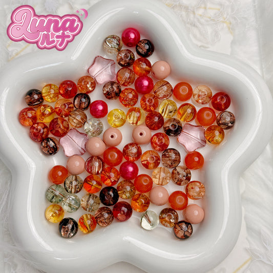 新作『L009 』  キャンディサンセット 高品質琉璃 size：10mm,12mm