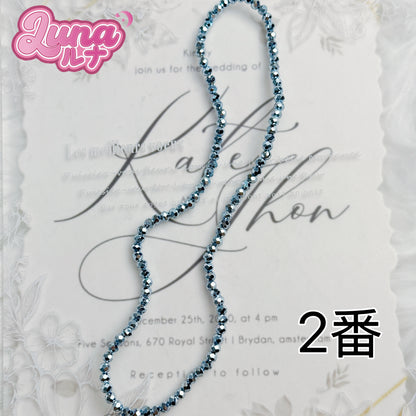 新作『M049』 踊りたくなる♪ディスコ風ゴールドビーズ 高品質アクリル