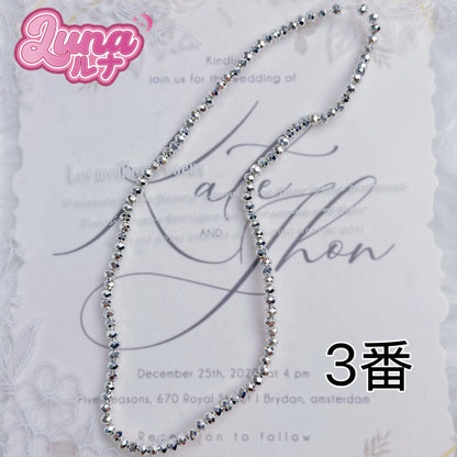 新作『M049』 踊りたくなる♪ディスコ風ゴールドビーズ 高品質アクリル