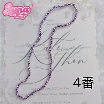 新作『M049』 踊りたくなる♪ディスコ風ゴールドビーズ 高品質アクリル